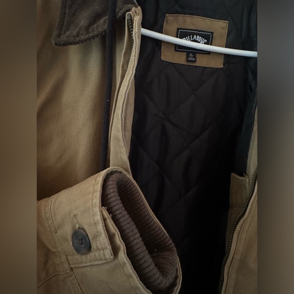 Billabong Men’s tan canvas jacket, men’s size large - Picture 5 of 14